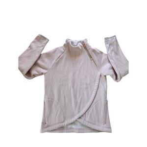 Athleta Girl Pink Fleece Lined Pullover